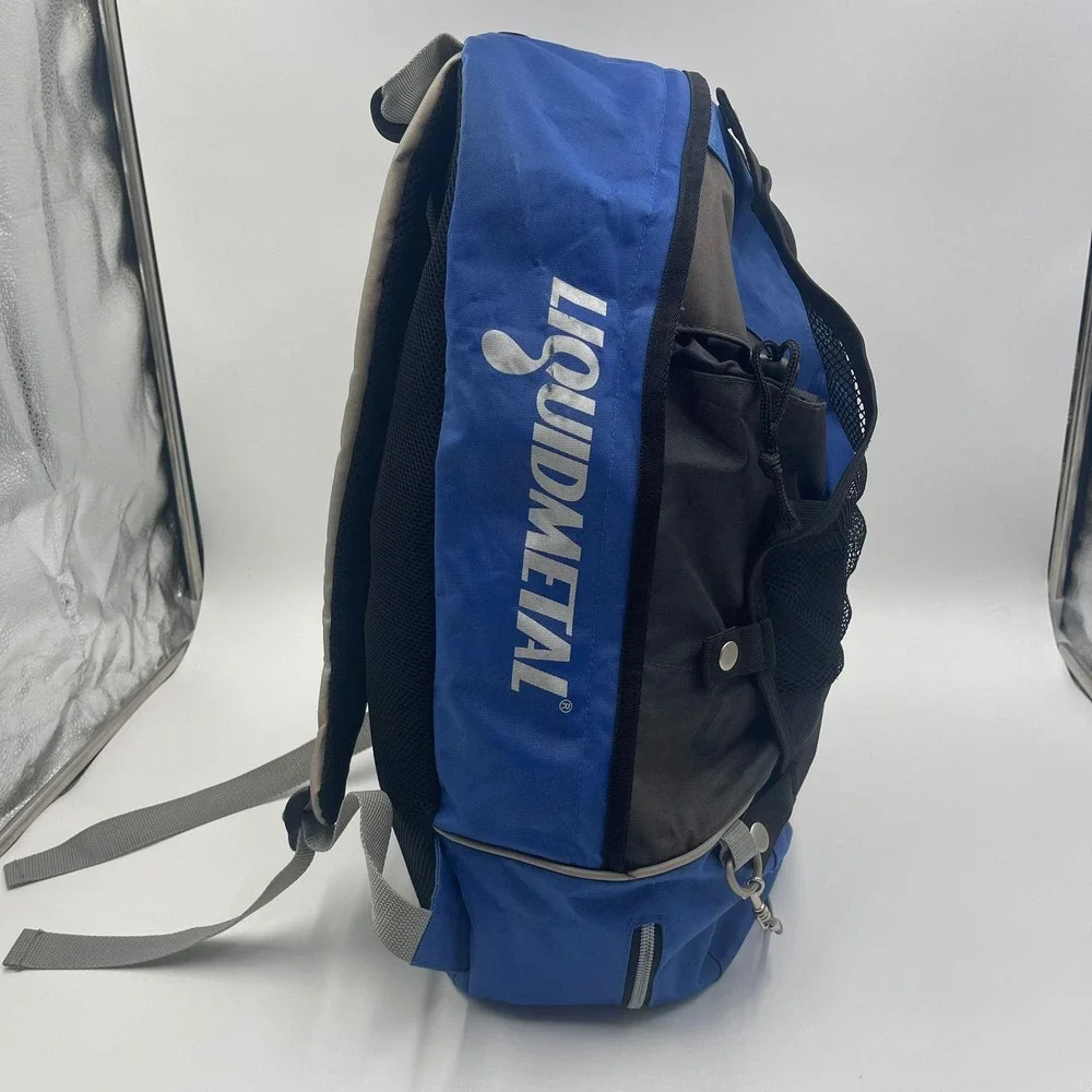 HEAD LiquidMetal Backpack Blue‎ Black Gray Multi-Pocket School Tennis Rocquet
